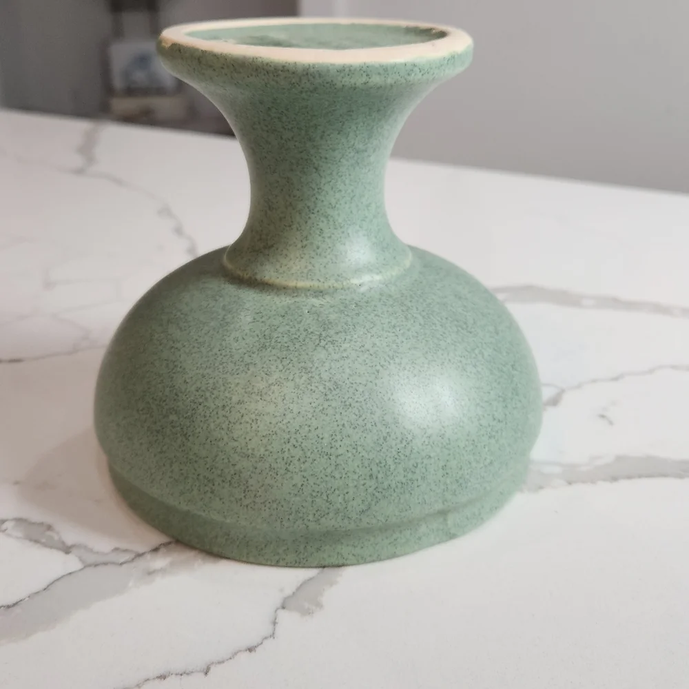 Vintage McCoy Floraline Green #461 Pedestal Vase